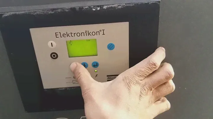 How To Set Air Pressure,   Atlas Copco Elektronikon, 1.
