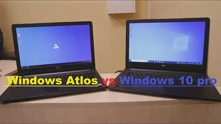 Windows Atlas vs Windows 10pro на одинаковых бюджетных ноутбуках! Получился так себе эксперимент!